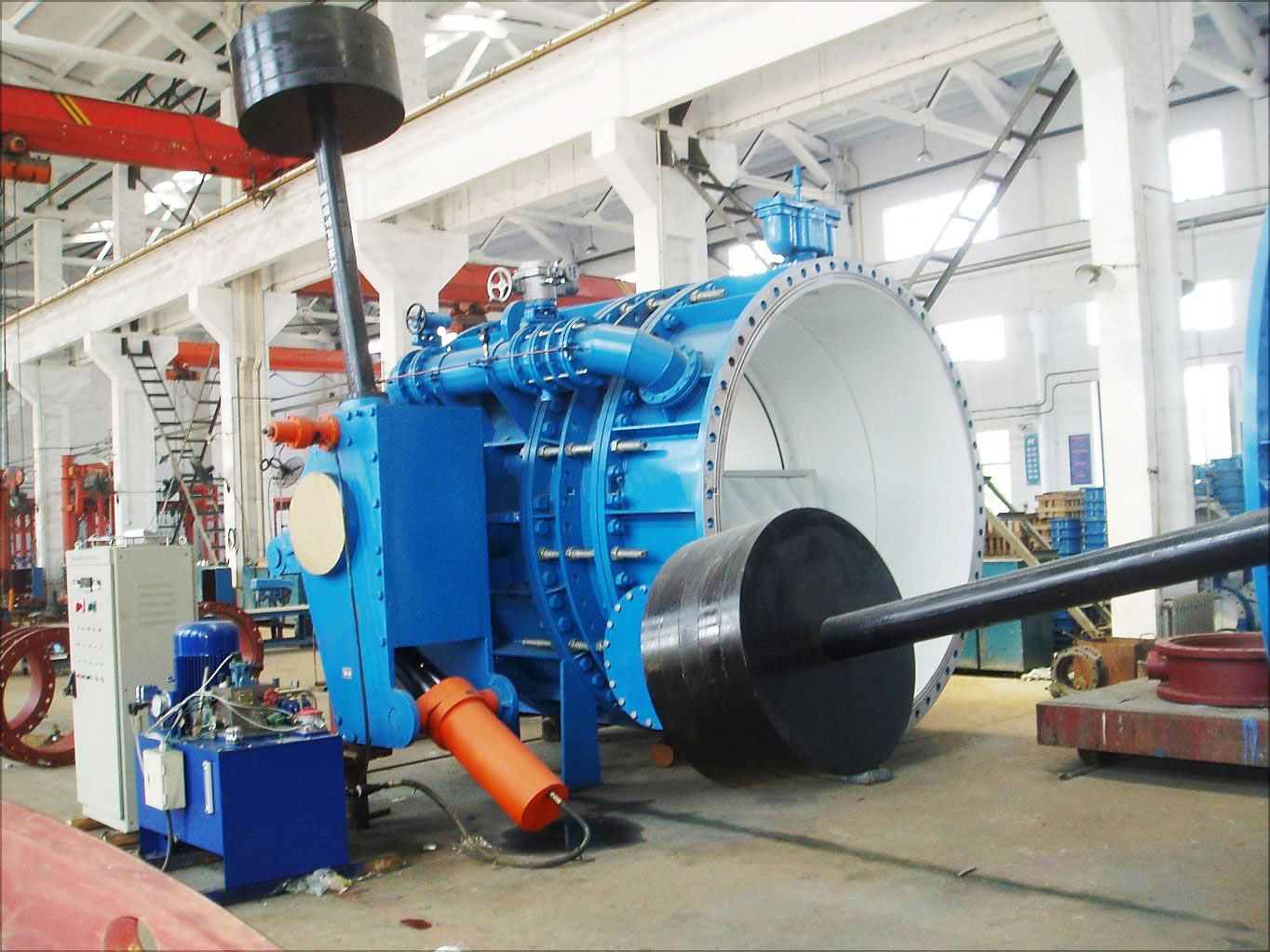 Hydraulisch betätigte Absperrklappen
