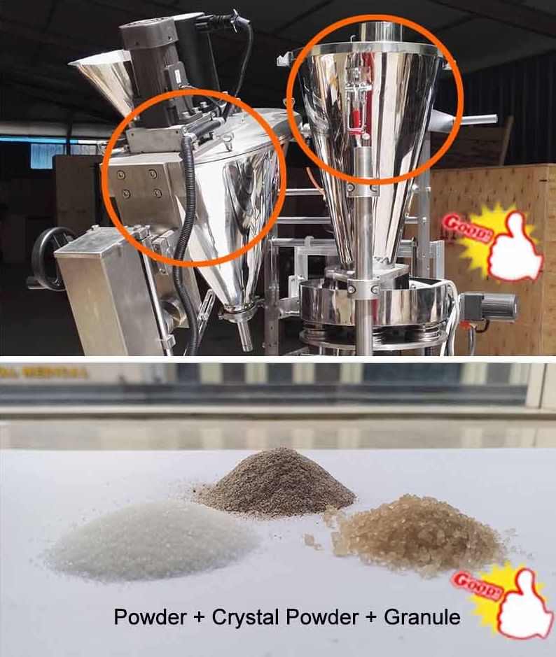 Schnecken- und volumetrische Dosiersysteme mit Pulver- und Granulatproben