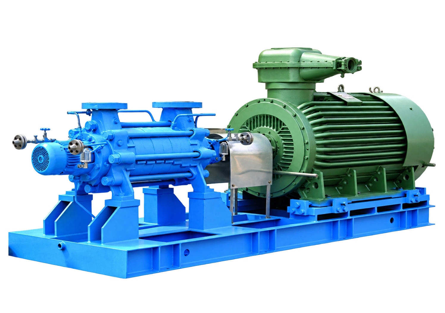 BB4-Gliederpumpenaggregat mit Motor.