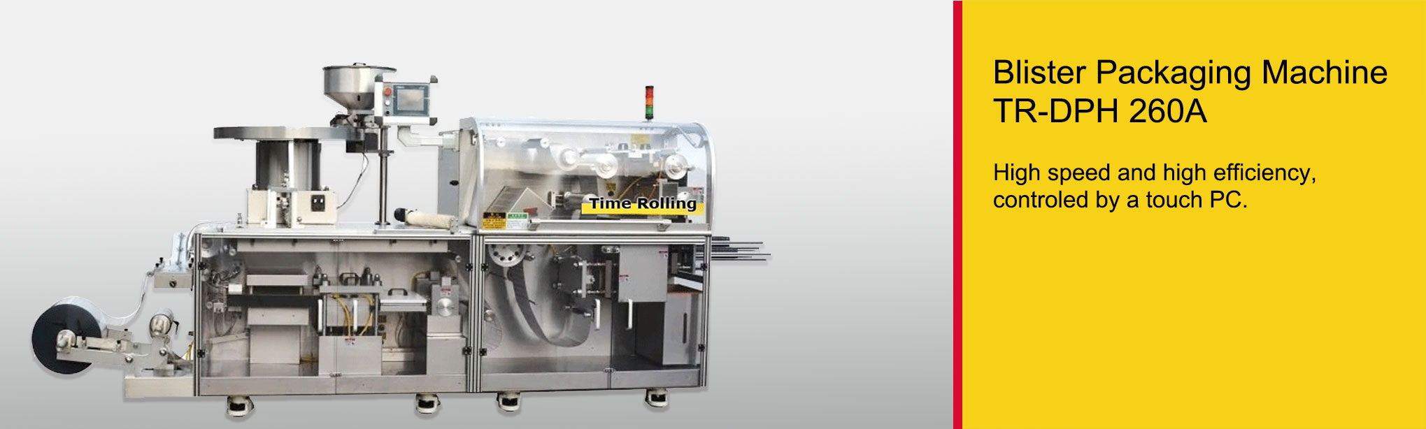 TR-DPH 260A-Blisterverpackungsmaschine – Ausrüstung von Time Rolling